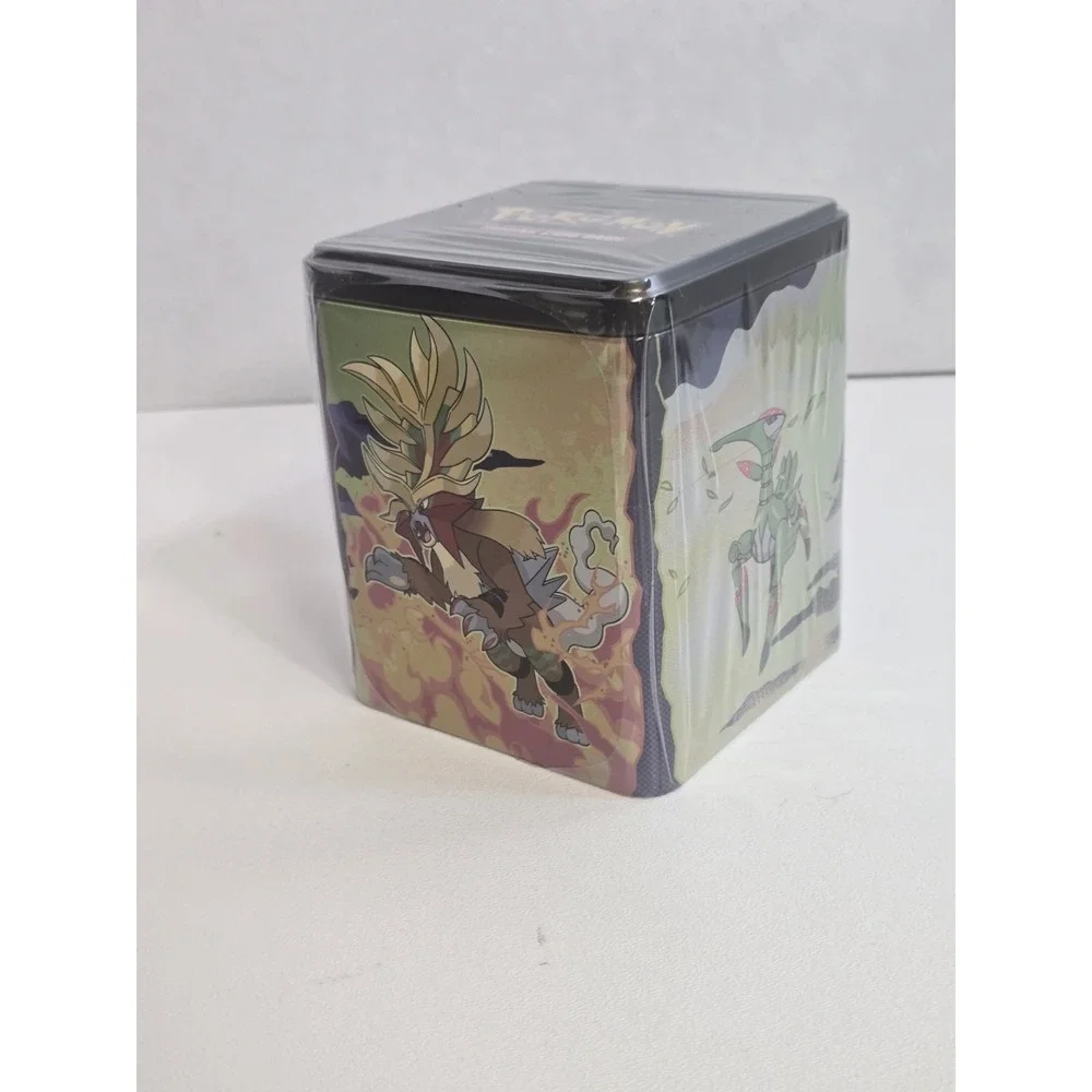 Pokemon TCG: Stacking Tin (Q1 2025) 3 Packs, 2 Stickers Sheets FACTORY SEALED